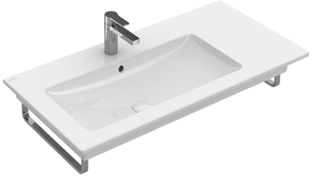 Villeroy & Boch Venticello umývadlo 100x50 cm obdĺžnik klasické umývadlo-umývadlo na nábytok-umývadlo s doskou biela 4134L3R1