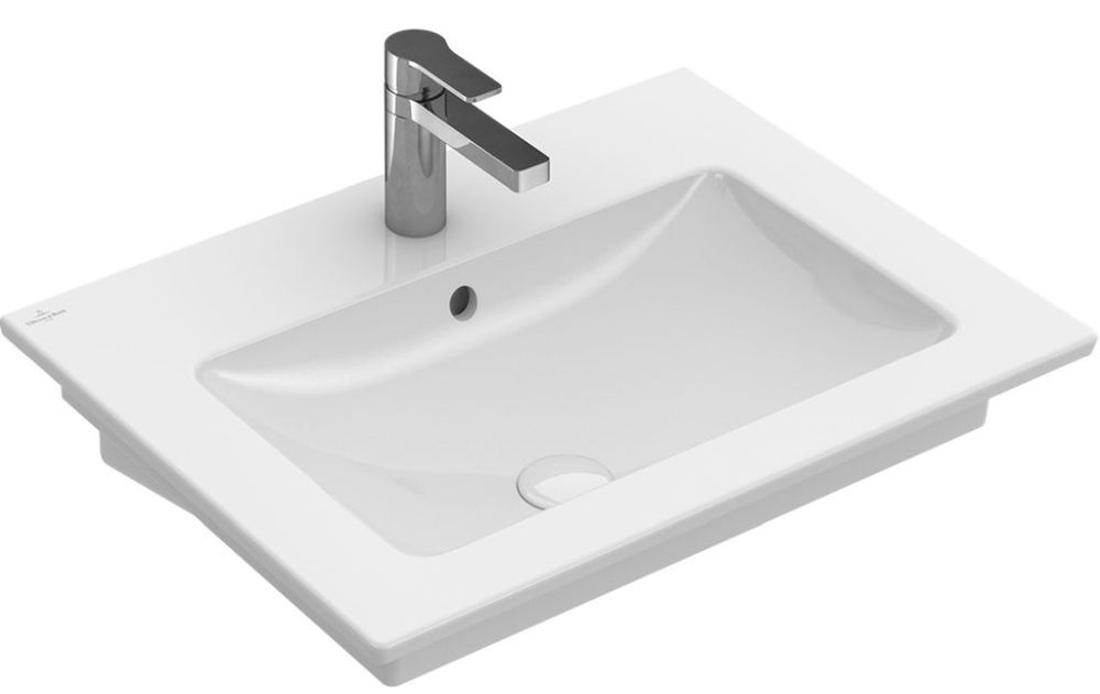 Villeroy & Boch Venticello umývadlo 65x50 cm obdĺžnik klasické umývadlo-umývadlo na nábytok biela 412465R1