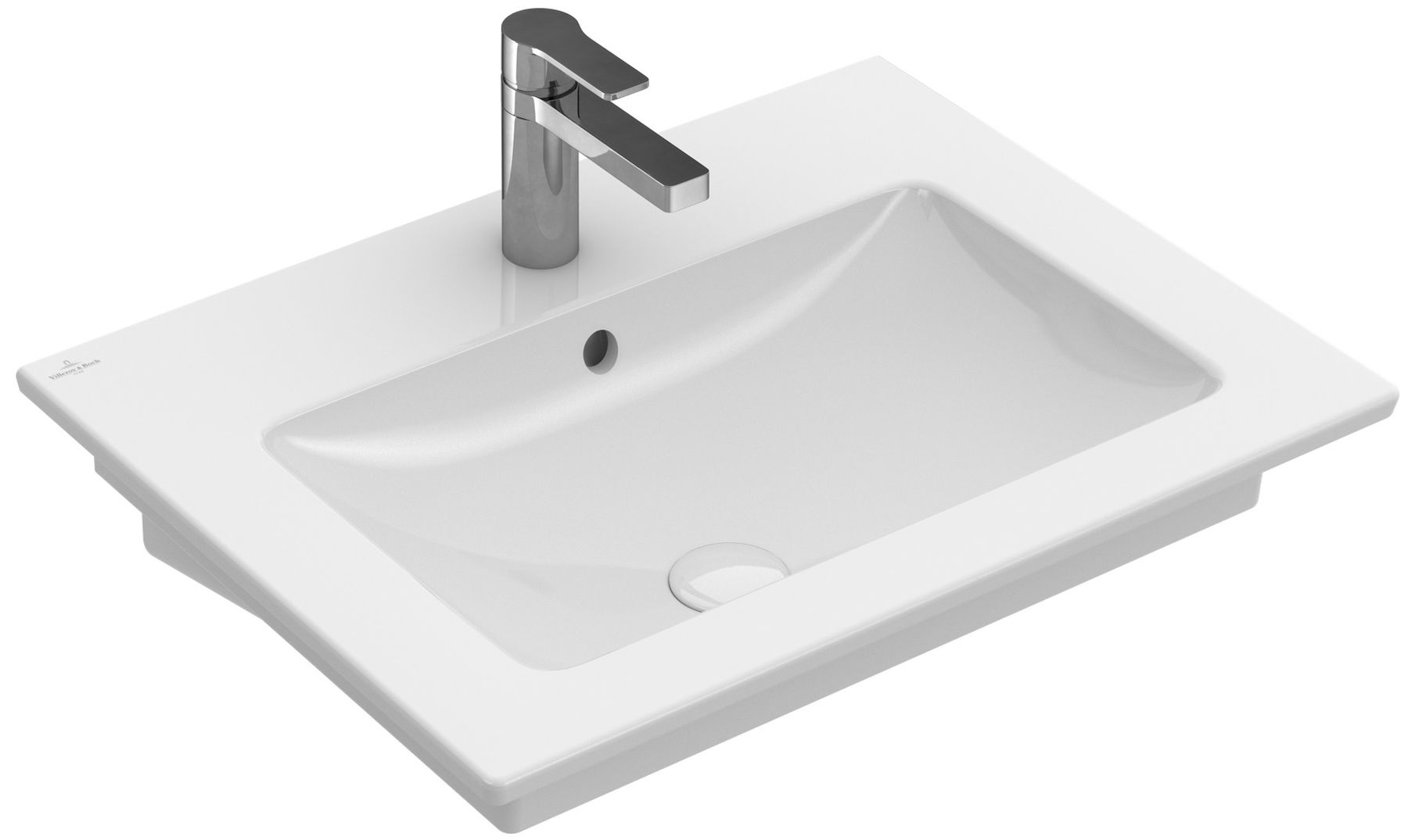 Villeroy & Boch Venticello umývadlo 60x50 cm obdĺžnik klasické umývadlo-umývadlo na nábytok biela 41246001