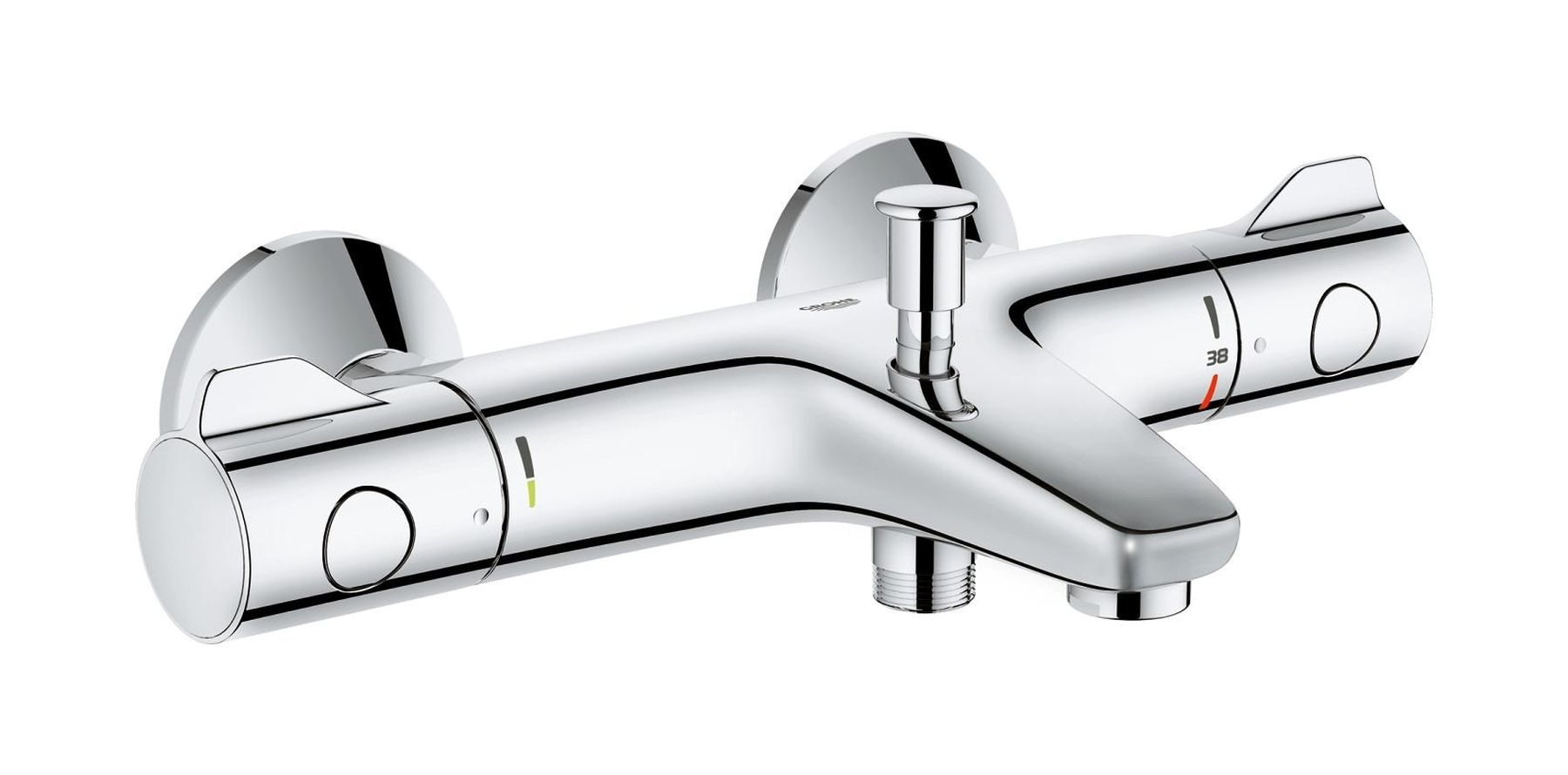 Grohe Grohtherm 800 vaňová/sprchová batéria nástenná áno StarLight Chrome 34567000