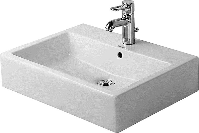 Duravit Vero umývadlo 50x47 cm obdĺžnik pultové umývadlo biela 04525000001