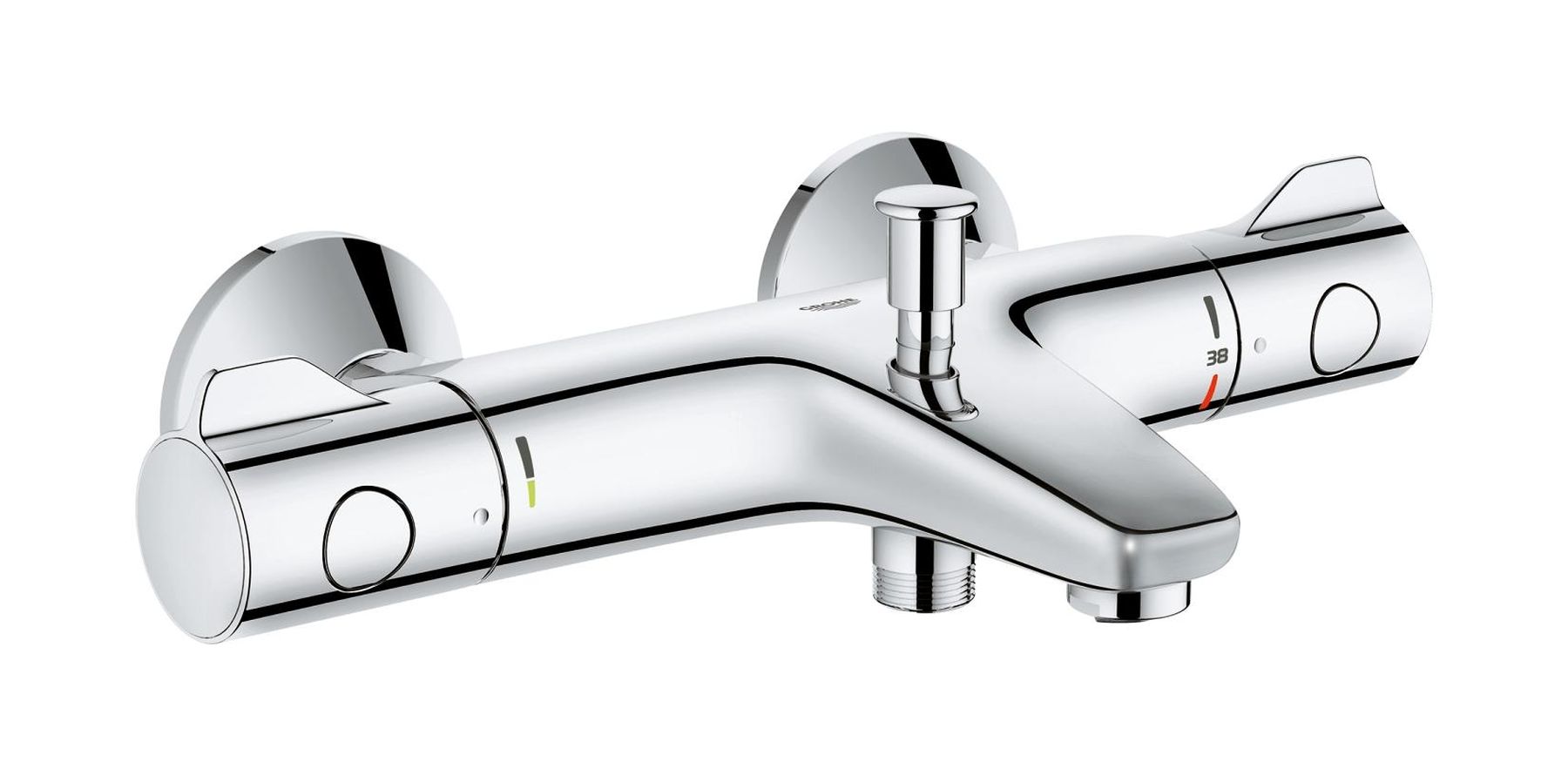 Grohe Grohtherm 800 vaňová/sprchová batéria nástenná áno StarLight Chrome 34576000