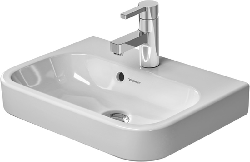 Duravit Happy D.2 umývadlo 50x36 cm polkruhový umývadlo na nábytok biela 0710500000