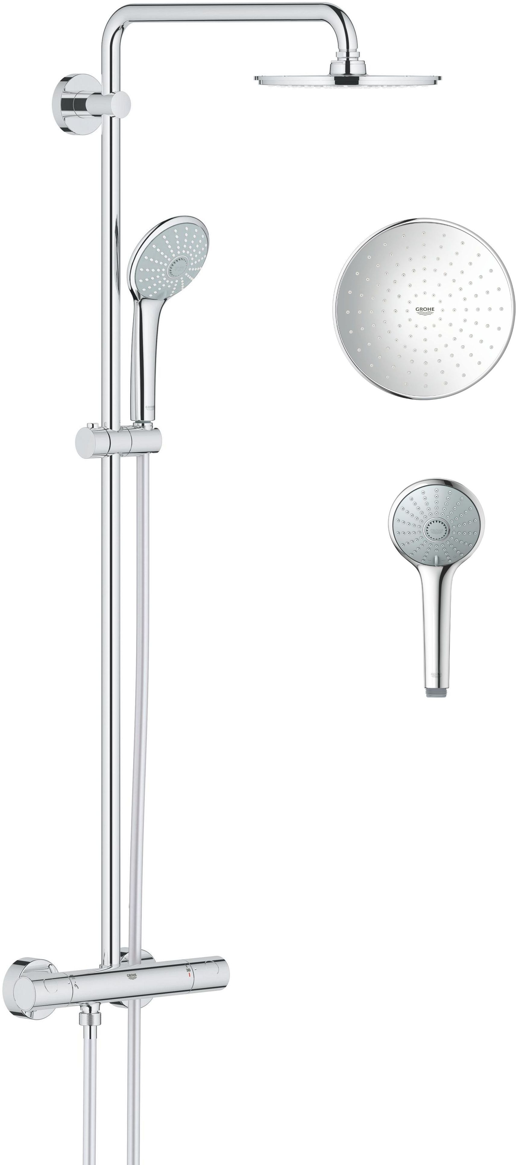 Grohe Euphoria sprchová súprava nástenná s termostatom áno StarLight Chrome 27964000