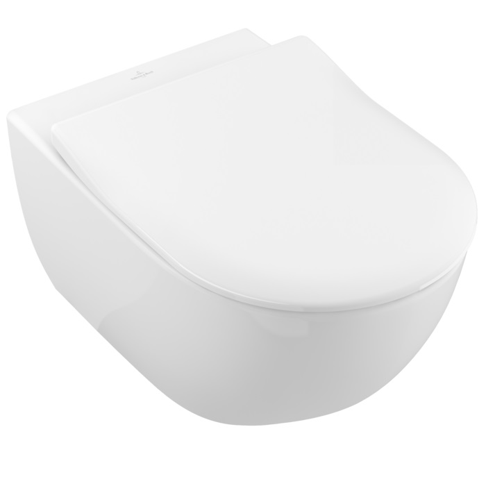 Villeroy & Boch Subway 2.0 súprava combi-pack s doskou závesné bez splachovacieho kruhu biela 5614R201