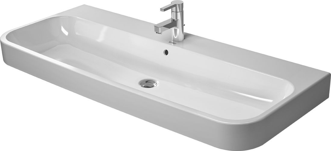 Duravit Happy D.2 umývadlo 120x50.5 cm obdĺžnik umývadlo na nábytok biela 23181200001