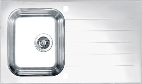 Alveus Glassix nerezový drez 86x50 cm biela 1099462