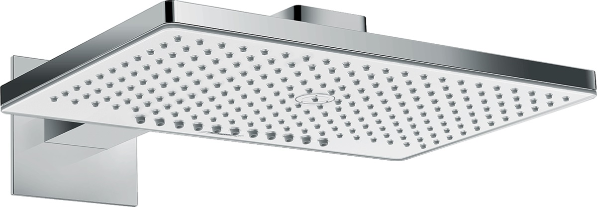 Hansgrohe Rainmaker Select horná/hlavová sprcha 46.6x30 cm obdĺžnik chrómová-biela 24005400