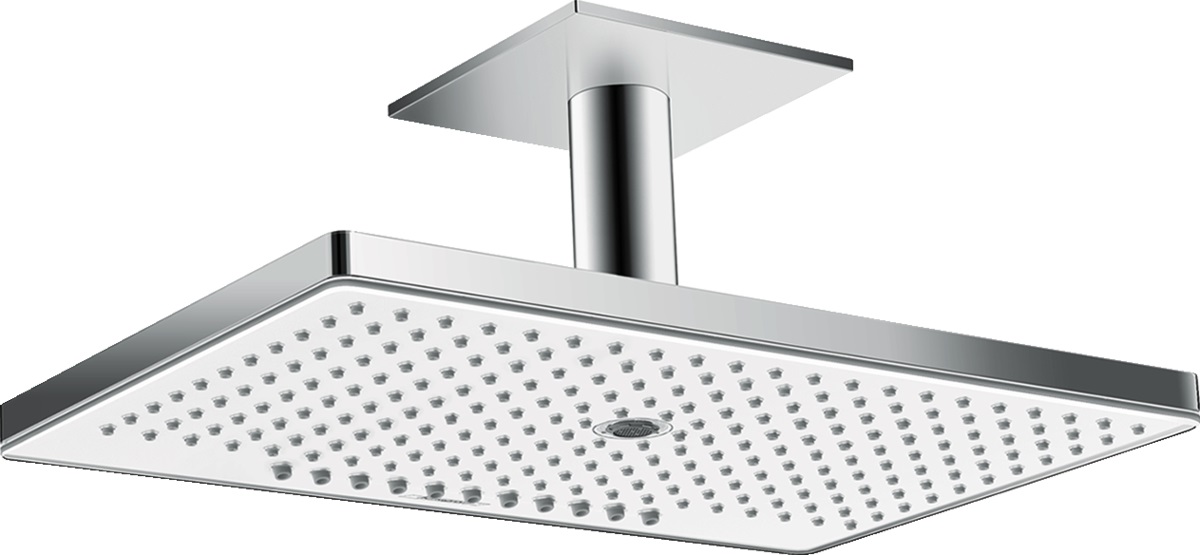 Hansgrohe Rainmaker Select horná/hlavová sprcha 46x30 cm obdĺžnik chrómová-biela 24006400