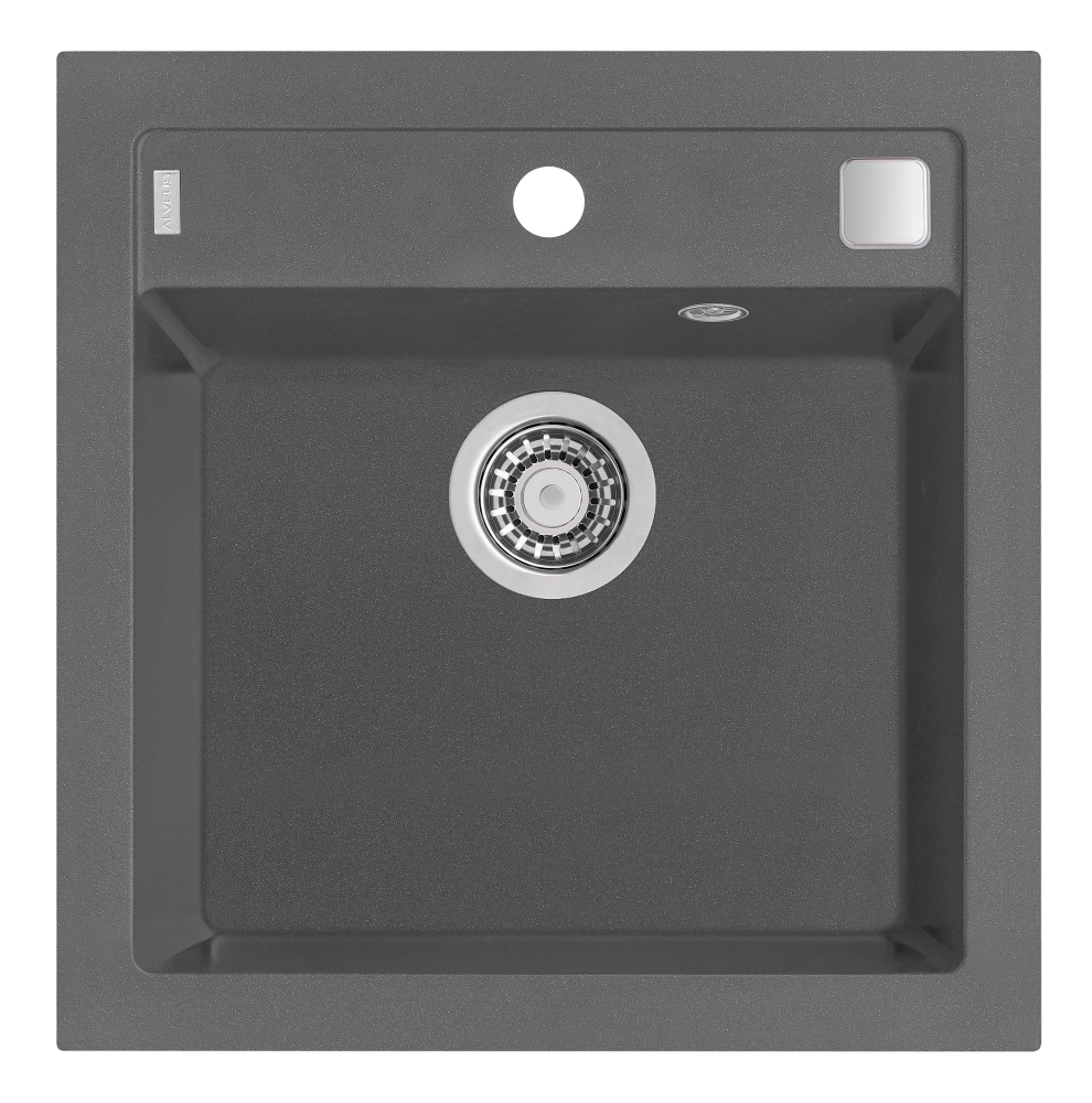 Alveus Formic granitový drez 52x51 cm sivá/grafitová/ónyxová 4402004