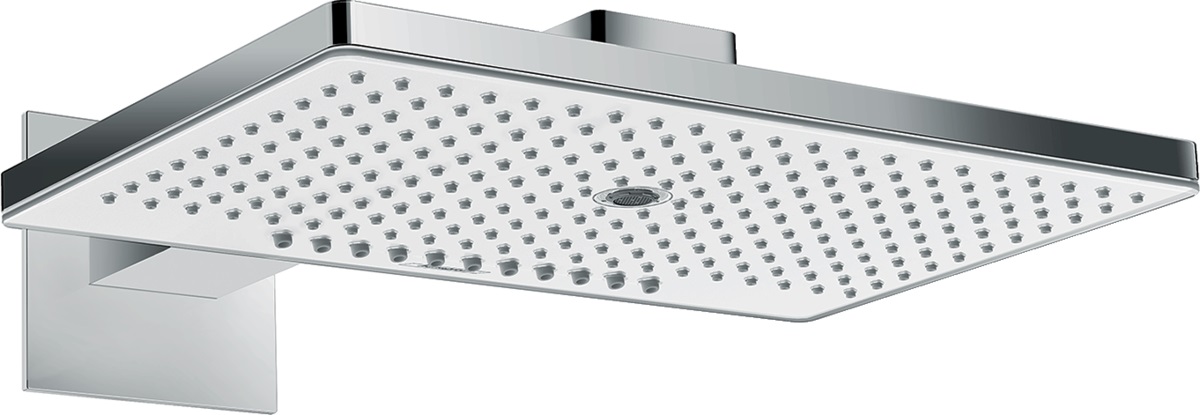 Hansgrohe Rainmaker Select horná/hlavová sprcha 46.6x30 cm obdĺžnik chrómová-biela 24007400