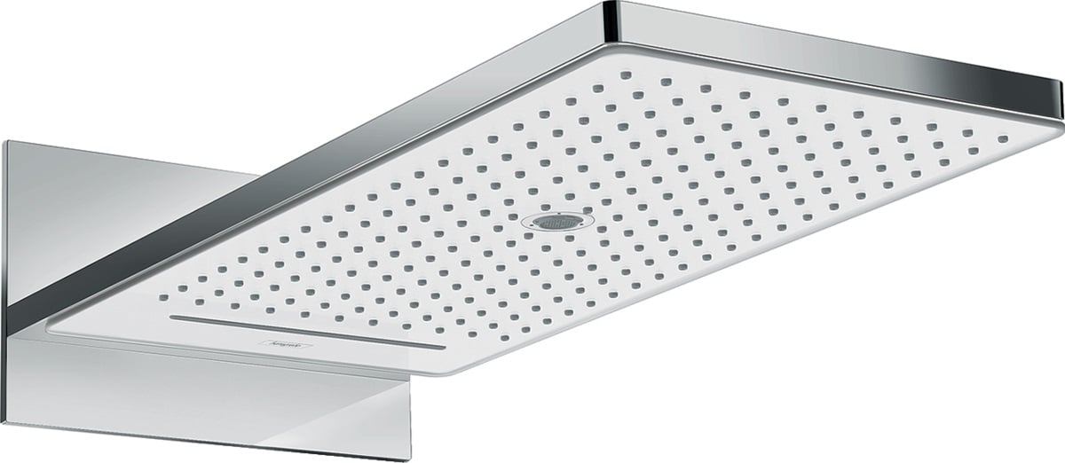 Hansgrohe Rainmaker Select horná/hlavová sprcha 58x26 cm obdĺžnik chrómová-biela 24011400