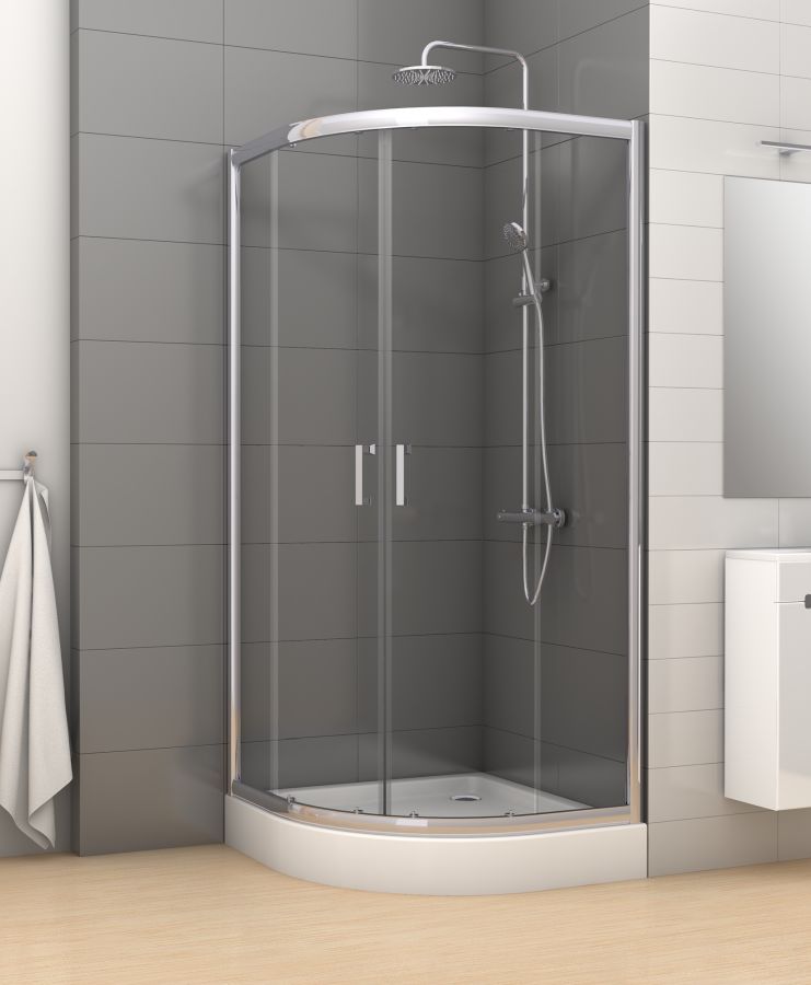 New Trendy Varia sprchovací kút 90x90 cm polkruhová / K-0153