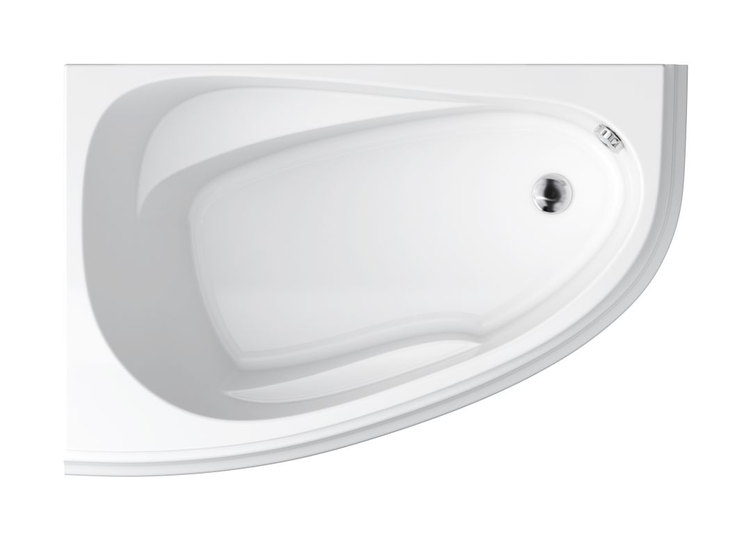 Cersanit Joanna New rohová vaňa 140x90 cm ľavostranné biela S301-165
