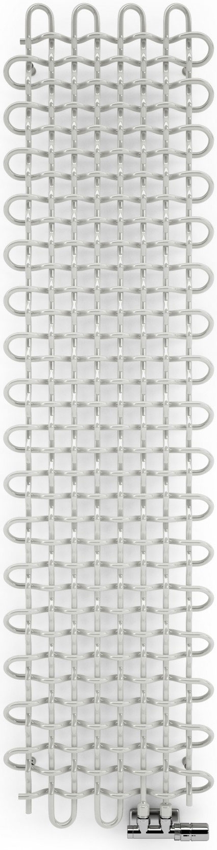 Terma PLC kúpeľňový radiátor dekoratívny 160x46.3 cm biela WGPLV160046K916ZX