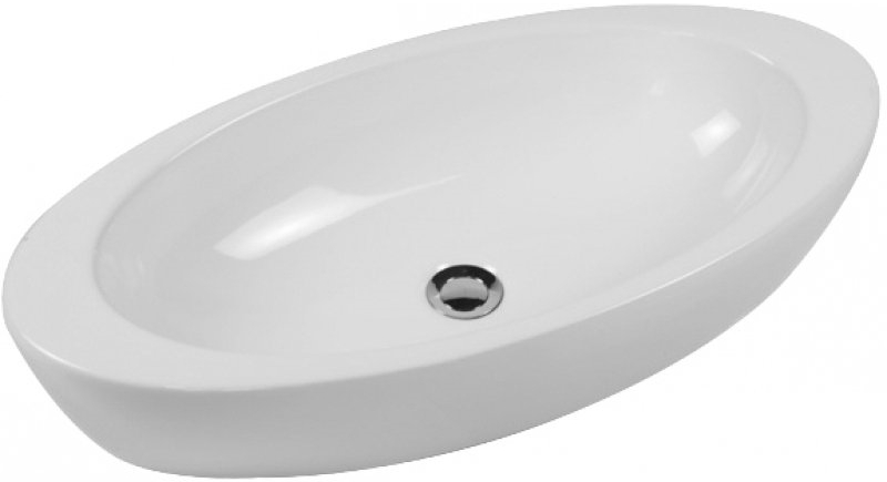 Hatria Nido umývadlo 75x37 cm oválny pultové umývadlo biela Y0R201