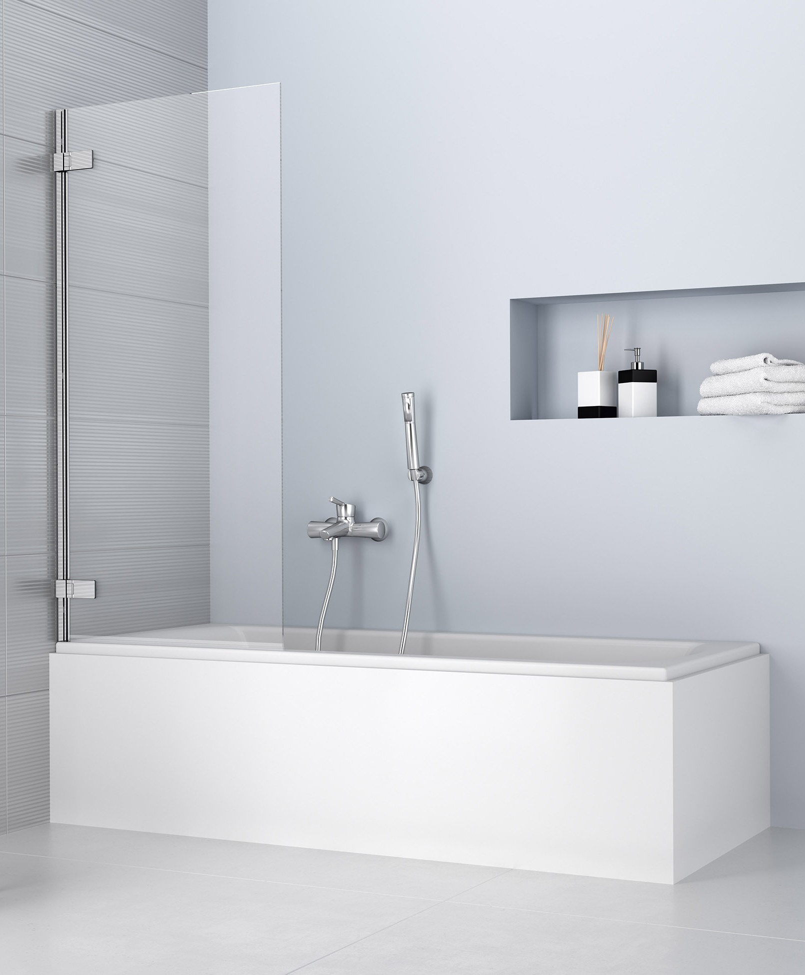 Radaway Carena PNJ vaňová zástena 70 cm jednodielny 210101-01L