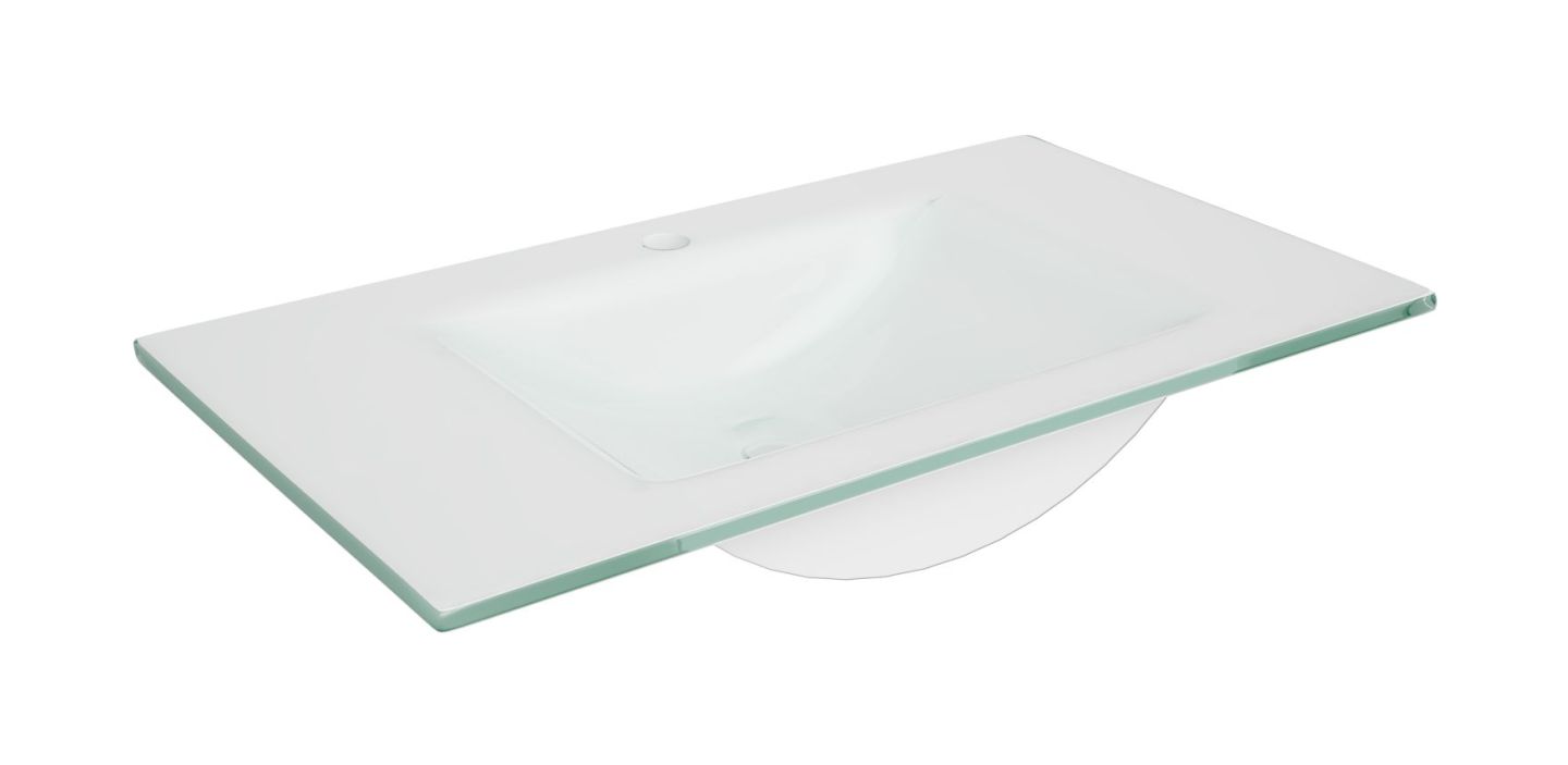 Defra Puro umývadlo 80x46 cm obdĺžnik umývadlo na nábytok biela 3074