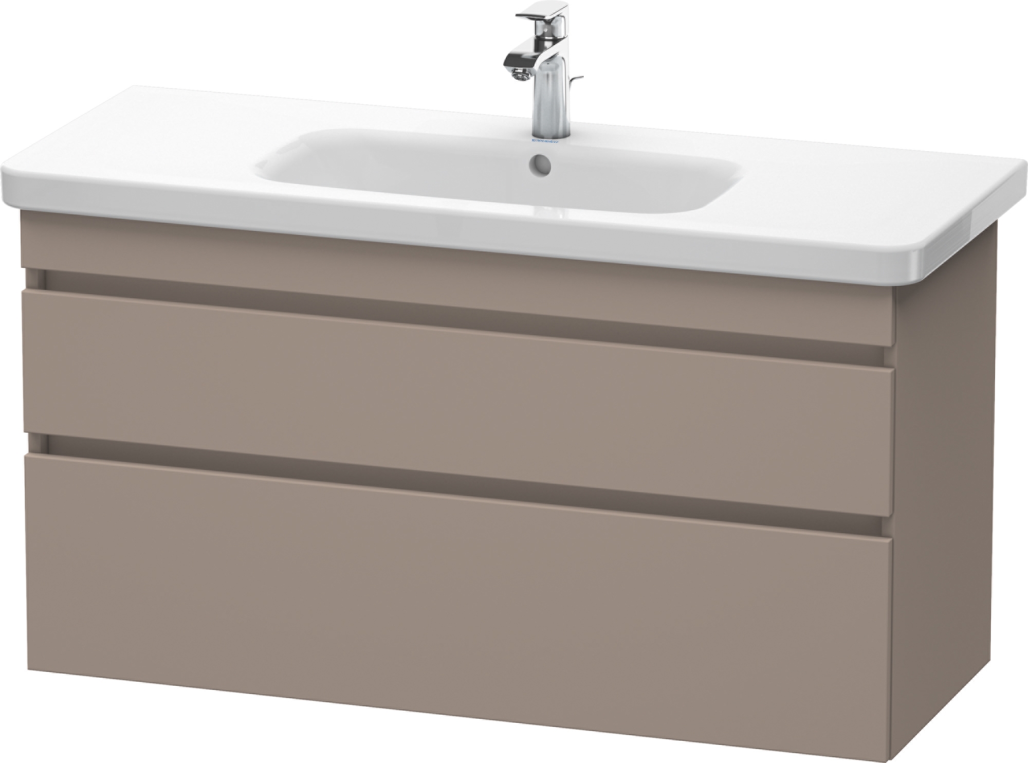 Duravit DuraStyle skrinka 113x44.8x61 cm závesná kúpeľňová skrinka pod umývadlo sivá DS649504343