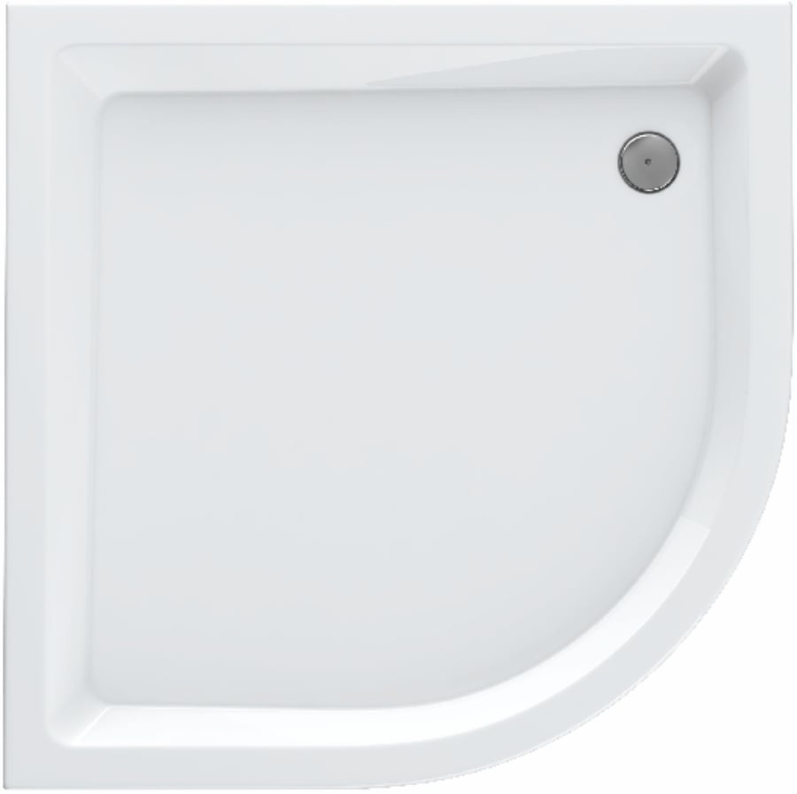 Schedpol Eko 2.0 polkruhová sprchová vanička 80x80 cm biela 3.322/O