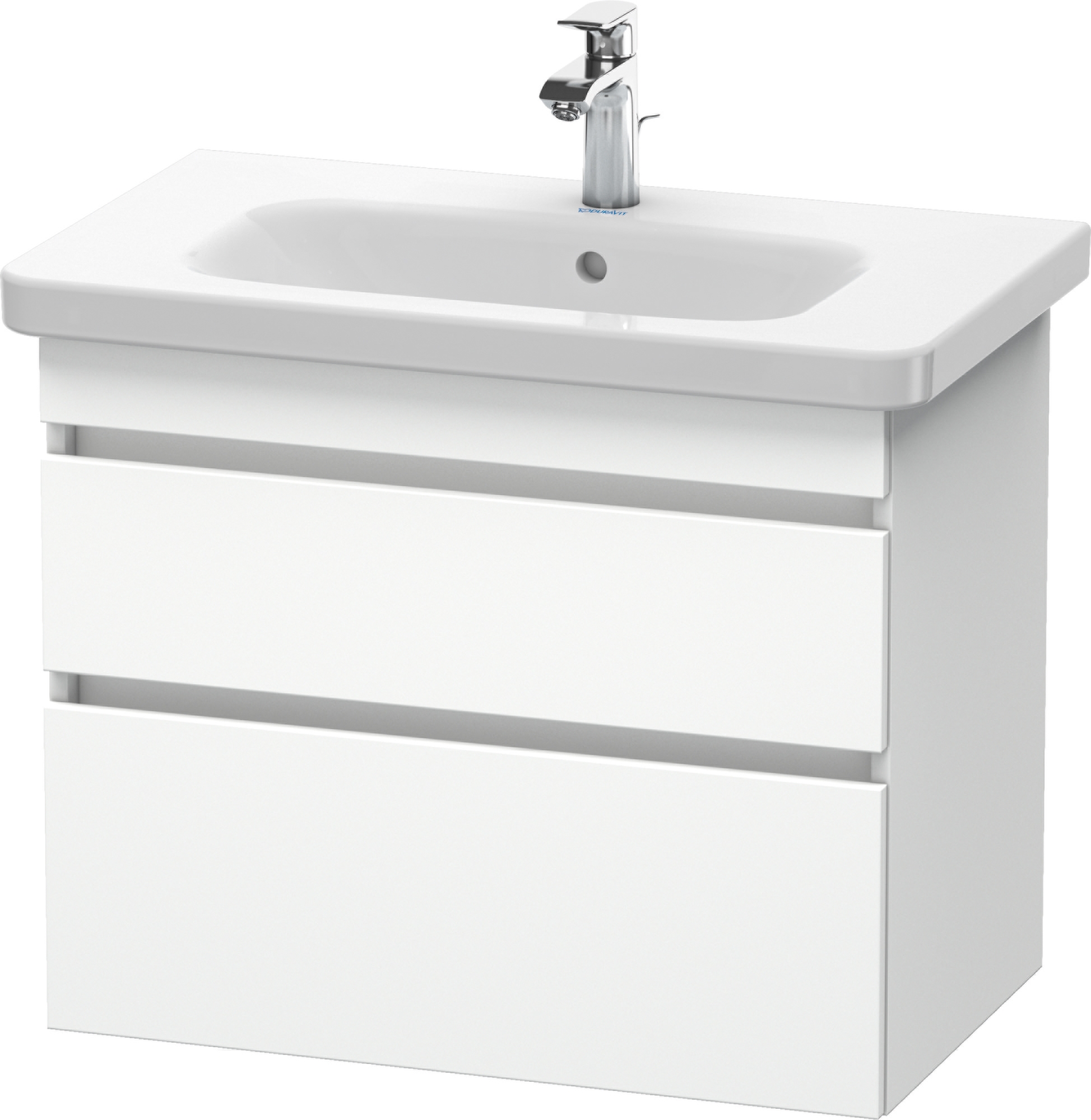 Duravit DuraStyle skrinka 73x44.8x61 cm závesná kúpeľňová skrinka pod umývadlo biela DS648101818