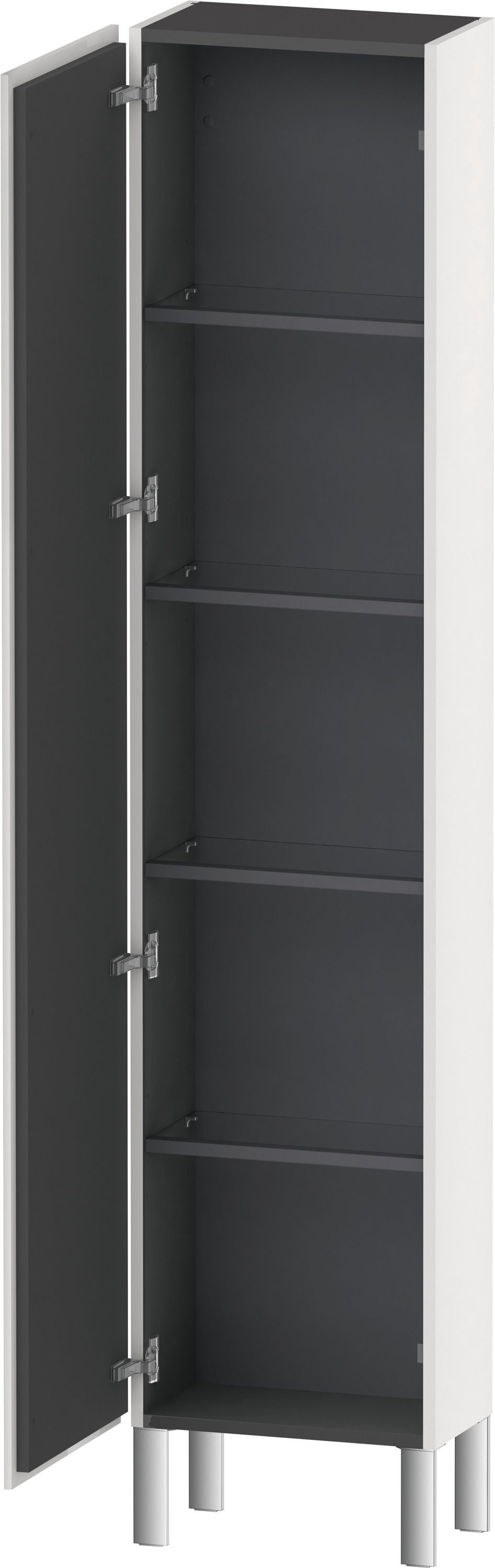 Duravit L-Cube skrinka 40x24.3x176 cm bočné závesné biela LC1170L2222
