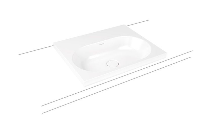 Kaldewei Centro umývadlo 60x50 cm obdĺžnik vstavané umývadlo biela 902806013001