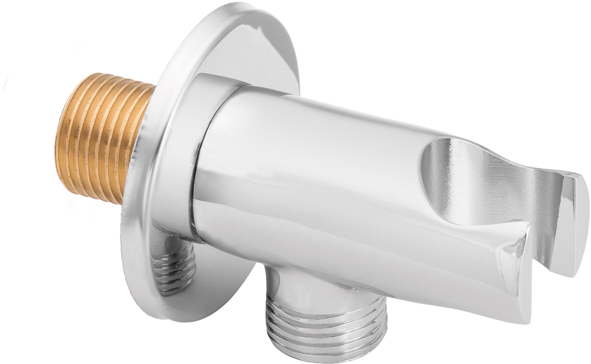 Invena Samba Plus uhlový konektor s rukoväťou chrómová SC-P1-002