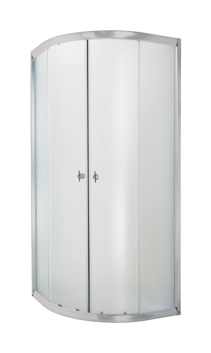 Invena Marbella sprchovací kút 90x90 cm polkruhová chromová lesklé/matné sklo AK-46-191