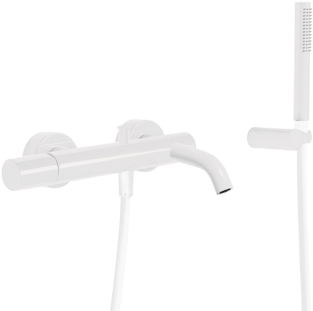 Tres Study Exclusive vaňová/sprchová batéria nástenná biela 261.170.01.BM