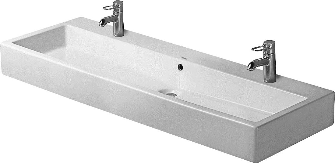 Duravit Vero umývadlo 120x47 cm obdĺžnik klasické umývadlo-umývadlo na nábytok biela 04541200261