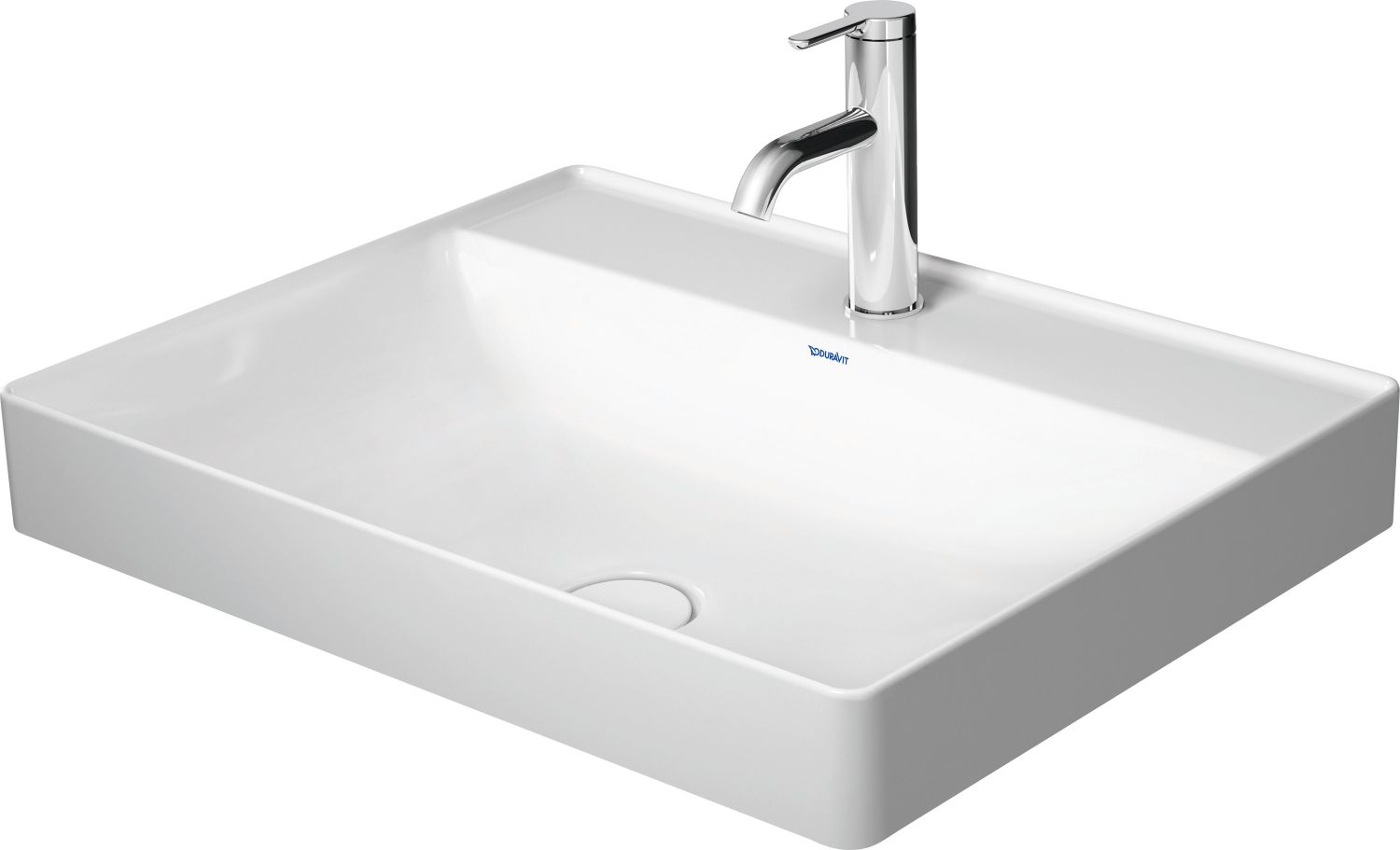 Duravit DuraSquare umývadlo 60x47 cm obdĺžnik pultové umývadlo biela 2354600041