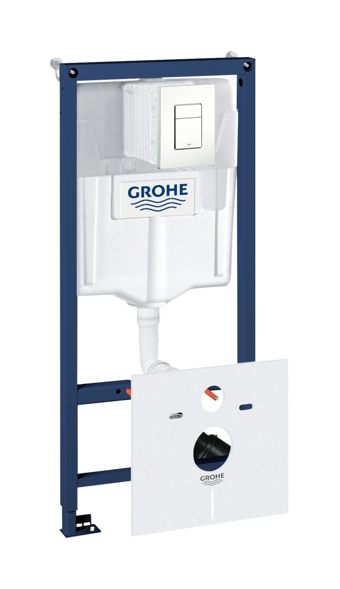 Grohe Rapid SL podomietkový konšrukcia so splachovacím tlačidlom pre nástennú misu 39448000