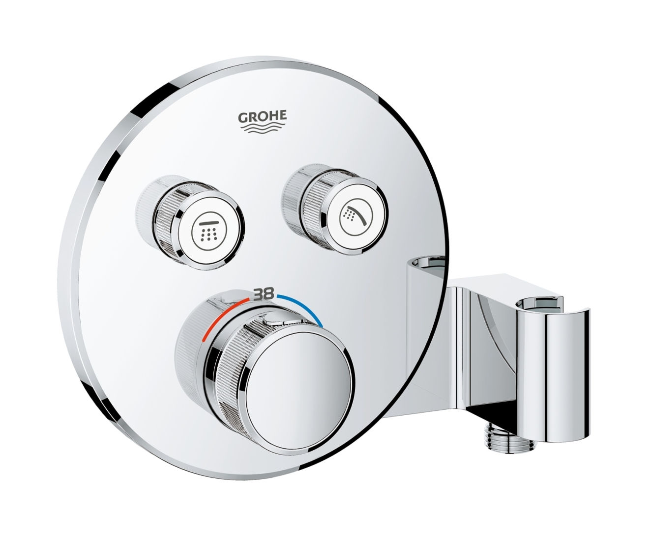 Grohe Grohtherm SmartControl vaňová/sprchová batéria podomietková áno StarLight Chrome 29120000