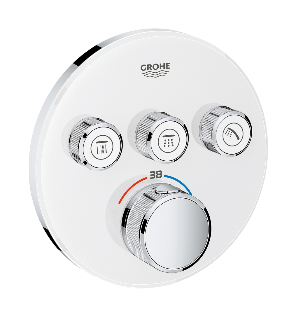 Grohe Grohtherm SmartControl vaňová/sprchová batéria podomietková s termostatom biela 29904LS0