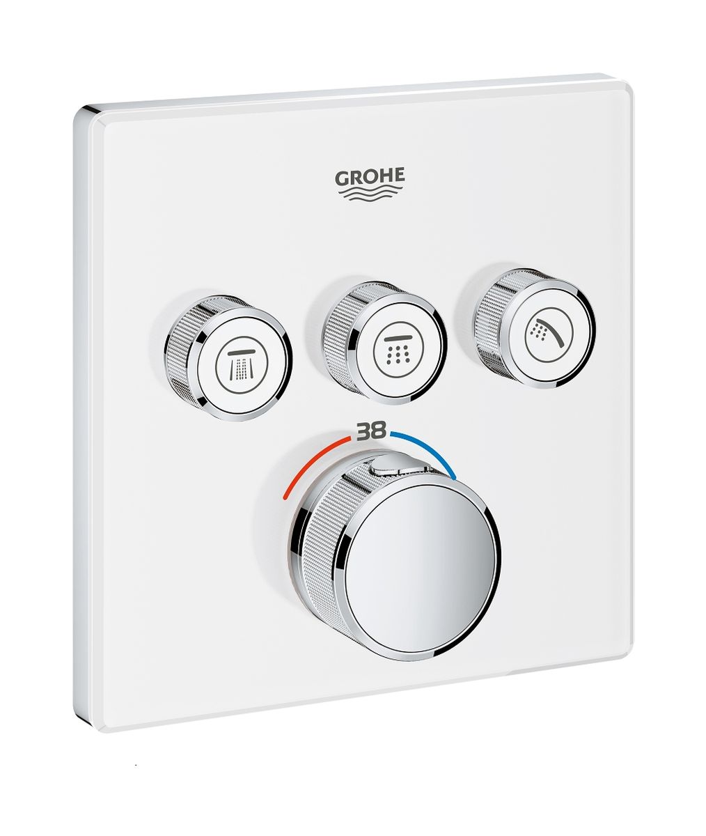 Grohe Grohtherm SmartControl vaňová/sprchová batéria podomietková s termostatom biela 29157LS0