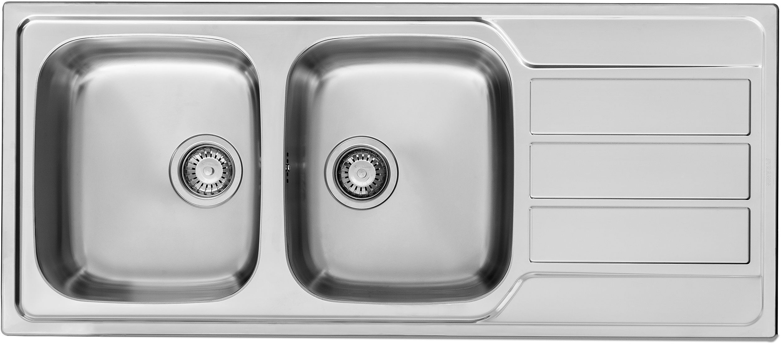 Pyramis Athena nerezový drez 116x50 cm 107163101