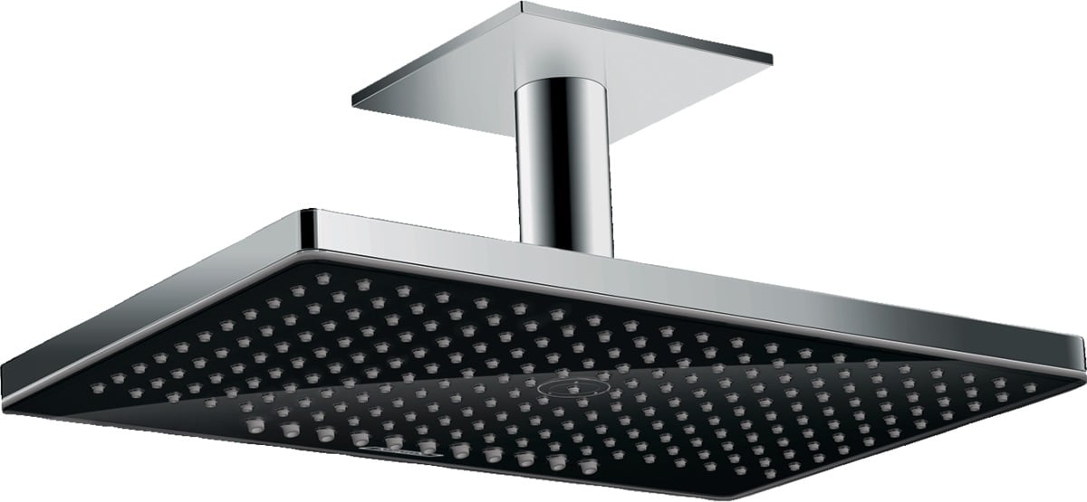 Hansgrohe Rainmaker Select horná/hlavová sprcha 46.6x30 cm obdĺžnik chrómová-čierna 24004600