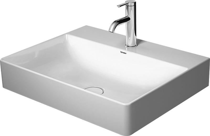 Duravit DuraSquare umývadlo 60x47 cm obdĺžnik umývadlo na nábytok biela 23536000411
