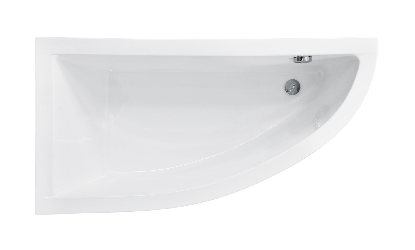 Besco Praktika rohová vaňa 138x70 cm ľavostranné biela #WAP-140-NL