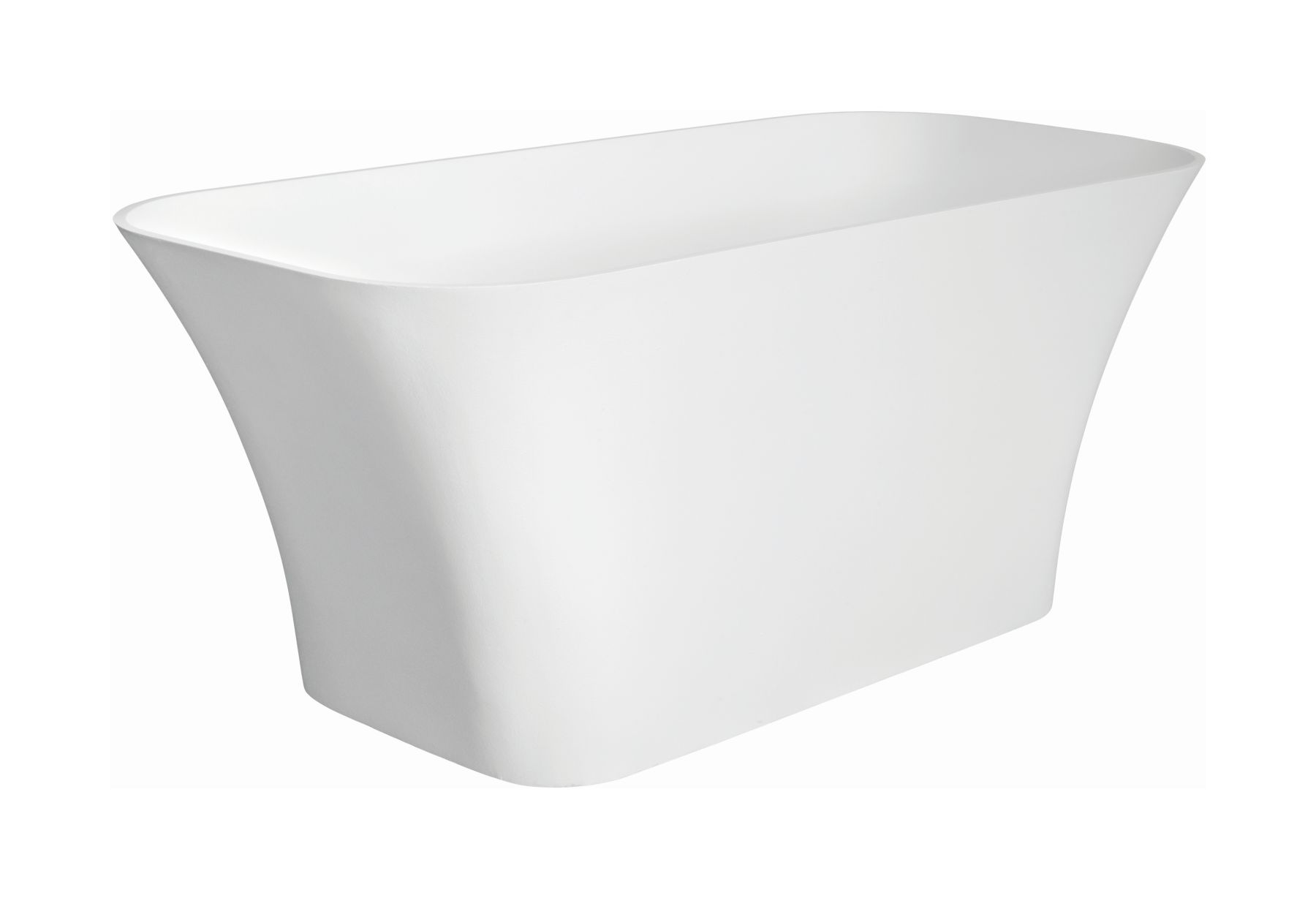 Besco Assos voľne stojaca vaňa 159x70 cm oválne biela #WMD-160-A