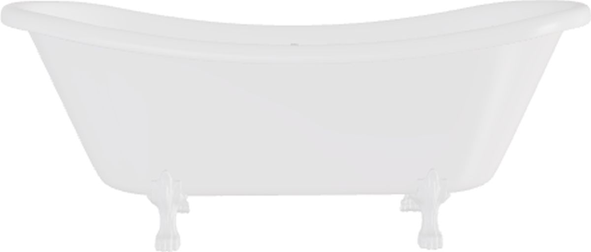 Besco Amelia voľne stojaca vaňa 189x76.5 cm oválne biela #WKA-190W+B