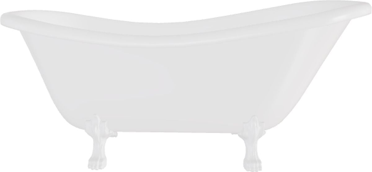 Besco Otylia voľne stojaca vaňa 168.5x76 cm oválne biela #WKO-170W+B