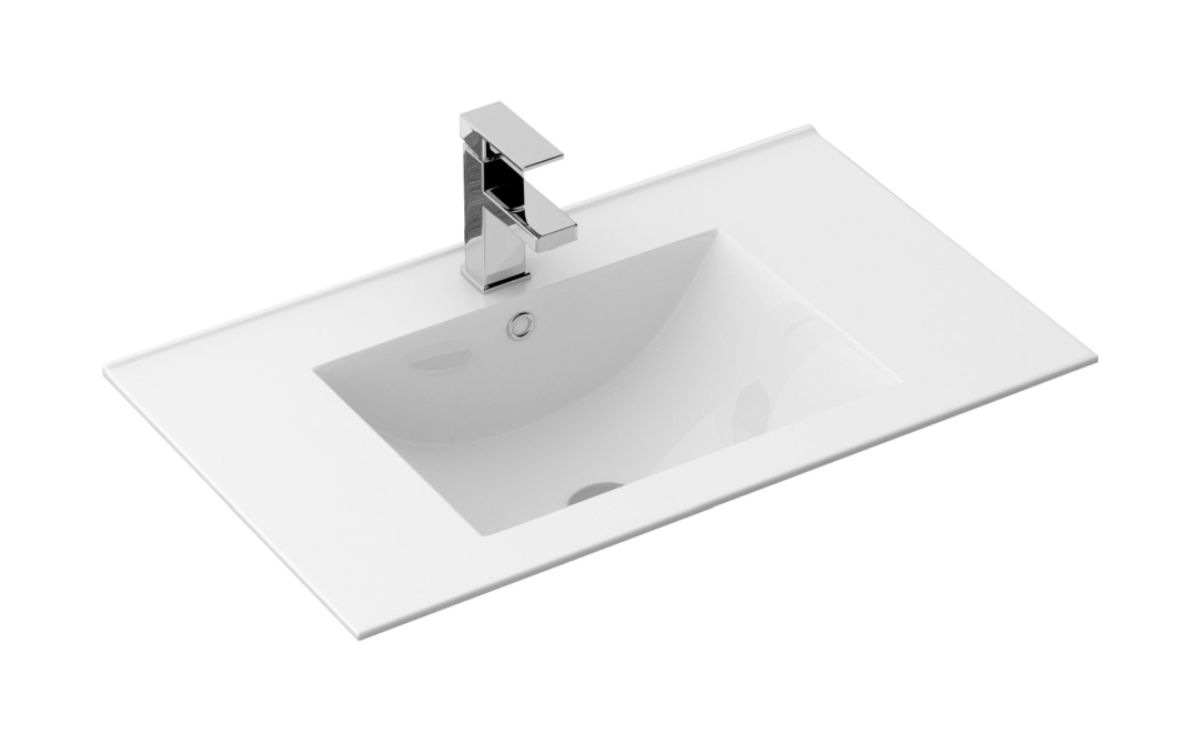 Rea Dafne umývadlo 76x46.5 cm obdĺžnik vstavané umývadlo biela REA-U0040