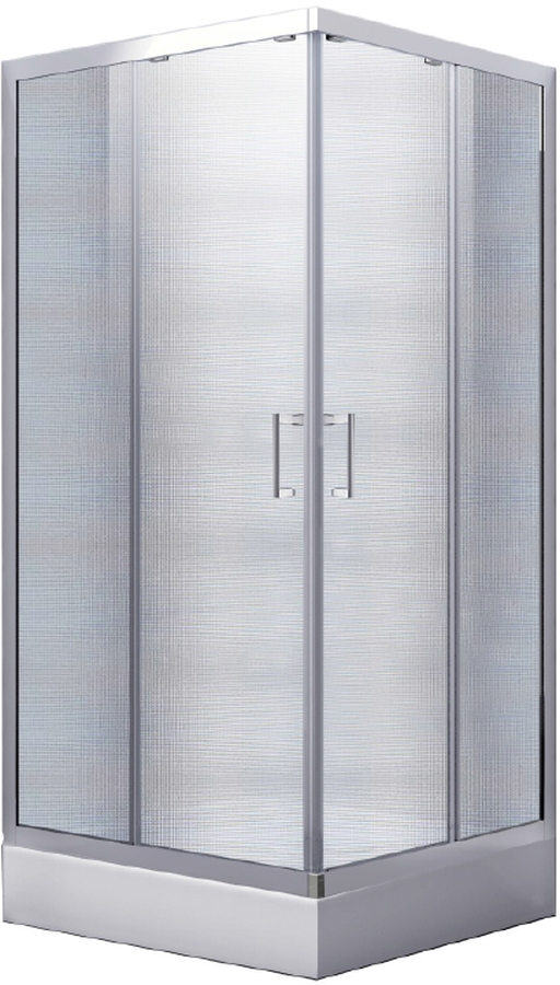 Besco Modern 165 sprchovací kút 80x80 cm obdĺžniková chromová lesklé/matné sklo MK-80-165-M