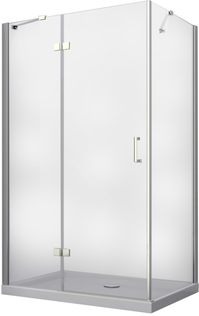Besco Viva sprchovací kút 120x80 cm štvorcová chromová lesklé/priehľadné sklo VPL-128-195C