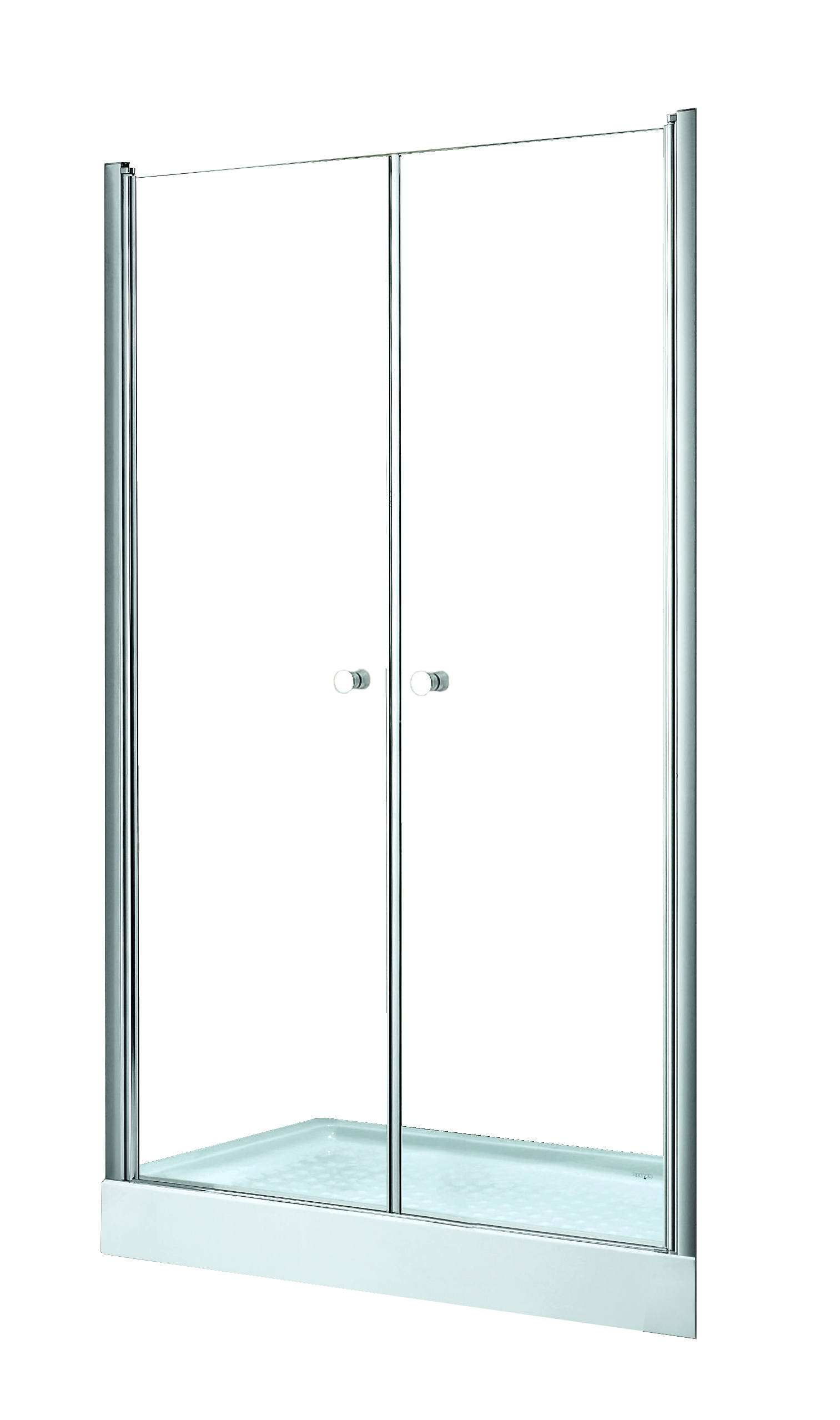 Besco Sinco Due sprchové dvere 90 cm výklopné chróm lesklá/priehľadné sklo DSD-90