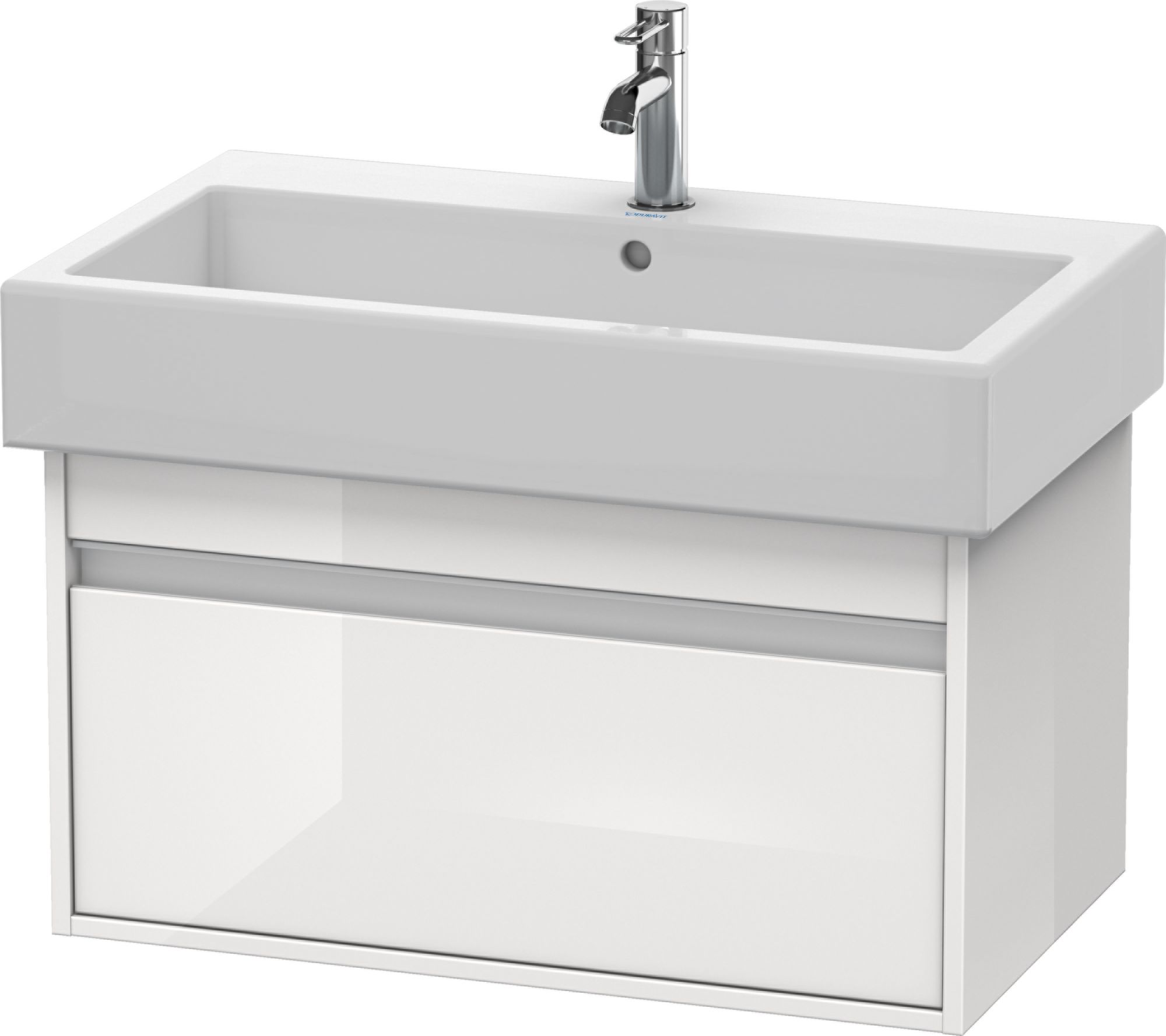 Duravit Ketho skrinka 75x44x41 cm závesné pod umývadlo biela KT668702222