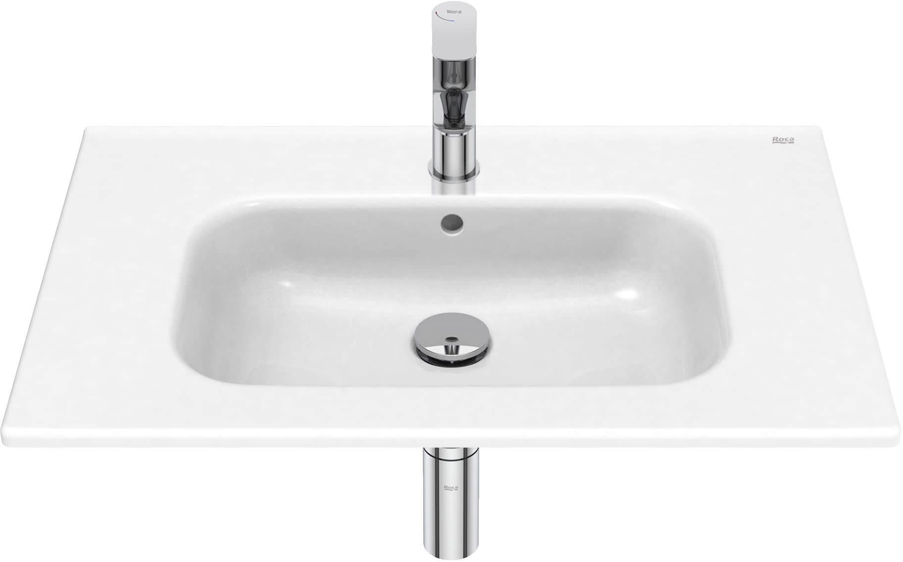 Roca Victoria Basic umývadlo 70x45 cm obdĺžnik umývadlo na nábytok biela A32799D000