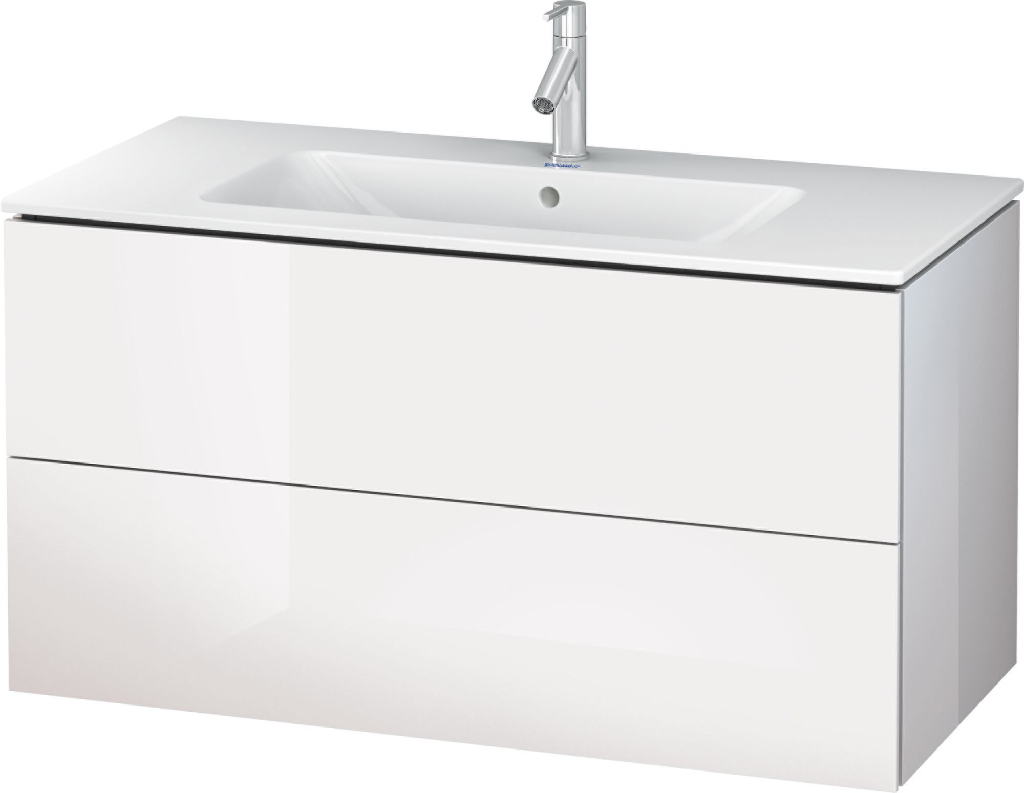 Duravit L-Cube skrinka 102x48.1x55 cm závesná kúpeľňová skrinka pod umývadlo biela LC624202222